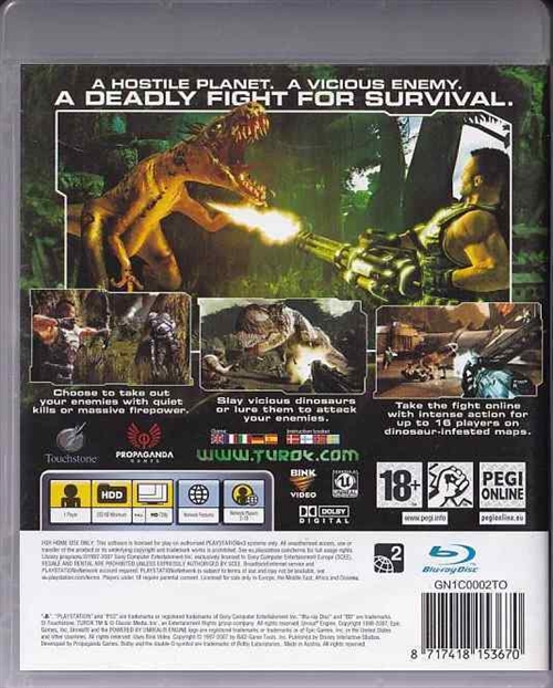Turok - PS3 (B Grade) (Genbrug)